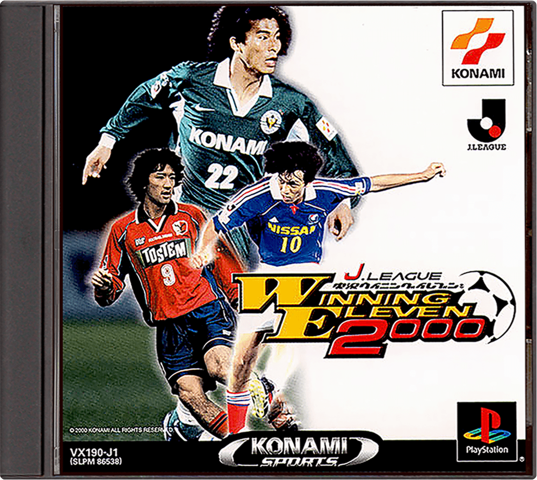 J. League Jikkyou Winning Eleven 2000 box art for Playstation